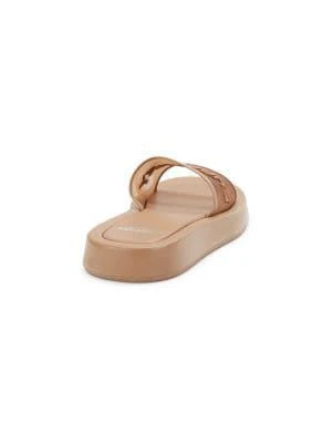 商品Burberry|​Buckingham Logo Leather Platform Slides,价格¥3163,第3张图片详细描述