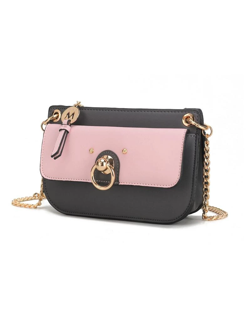 Jill Vegan Leather Women’s Color Block Crossbody Bag 商品