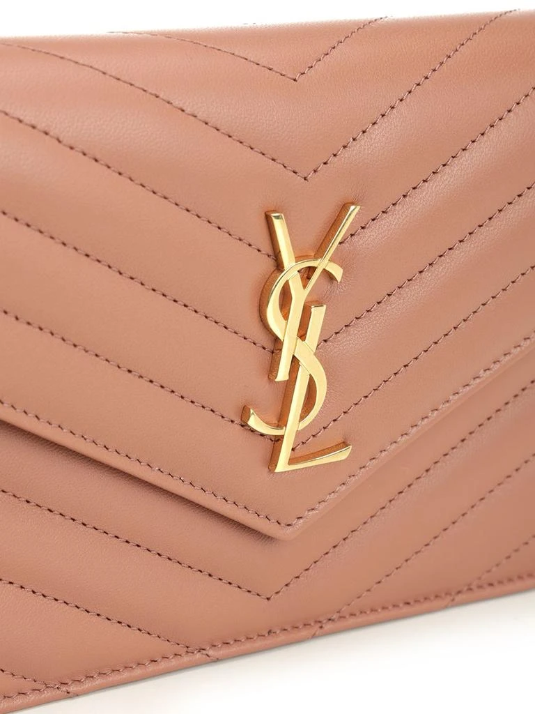 商品Yves Saint Laurent|Wallet On Chain Small Leather Goods Rose,价格¥7594,第5张图片详细描述