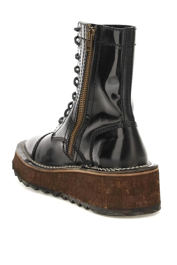 商品Acne Studios|Acne studios leather lace-up ankle boots,价格¥2899,第3张图片详细描述