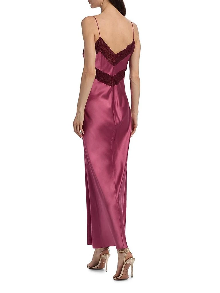 商品LOVESHACKFANCY|Lace-Trim Silk Maxi Dress,价格¥3589,第5张图片详细描述