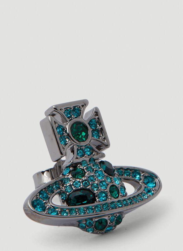 Francette Bas Relief Earrings in Blue商品第2张图片规格展示