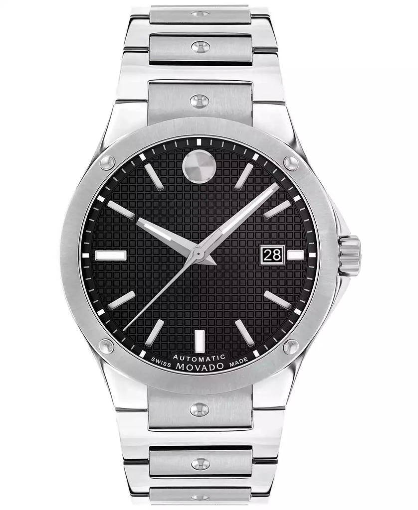 商品Movado|Men's Swiss Automatic Sports Edition Stainless Steel Bracelet Watch 41mm,价格¥14107,第1张图片