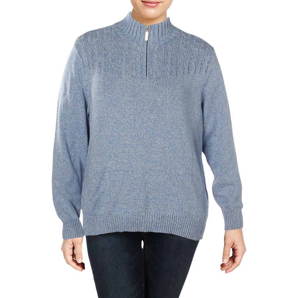 商品Karen Scott|Karen Scott Womens Cotton Marled 1/2 Zip Sweater,价格¥77,第2张图片详细描述