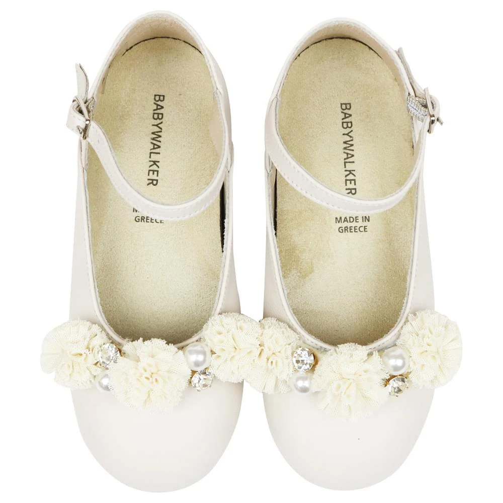 商品Babywalker|Ivory Pearls Ballerina Shoes,价格¥423,第3张图片详细描述