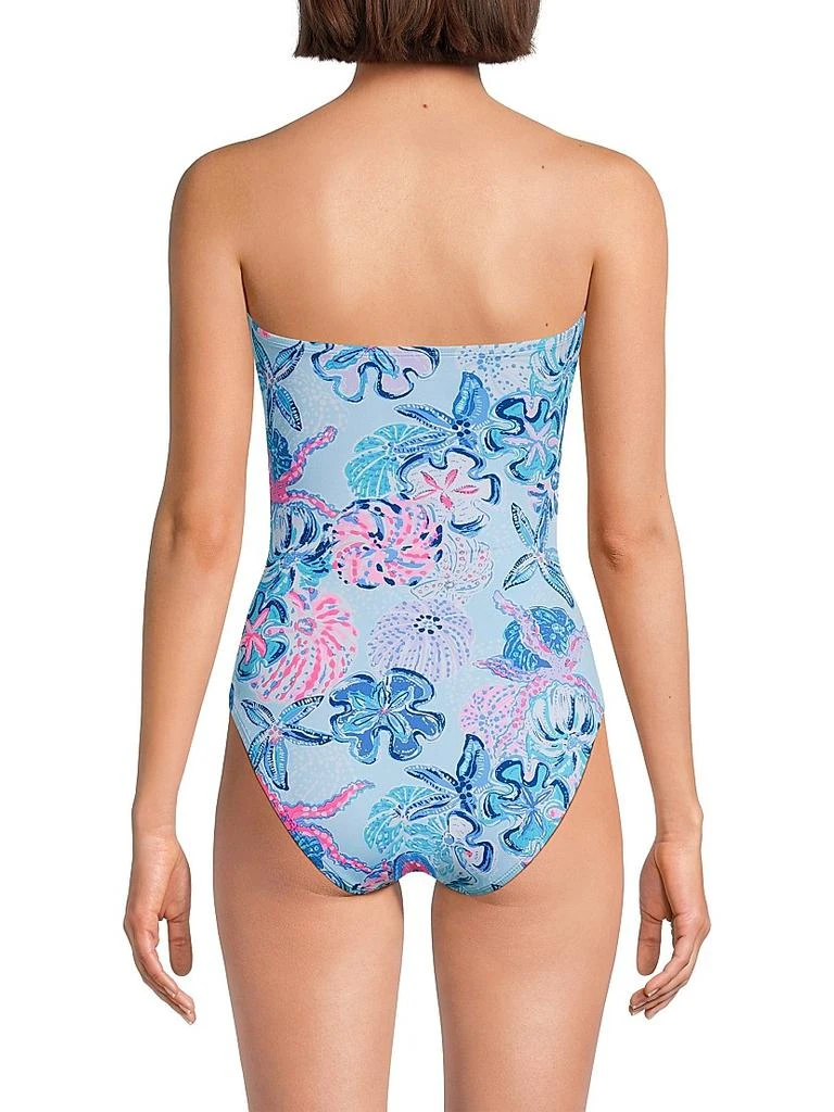 商品Lilly Pulitzer|Flamenco Ruched One-Piece Swimsuit,价格¥573,第5张图片详细描述