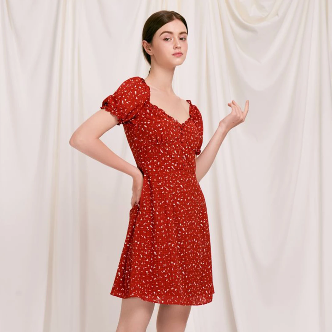 Maisy 连衣裙 - 红色印花 | Maisy Dress - Red Print 商品