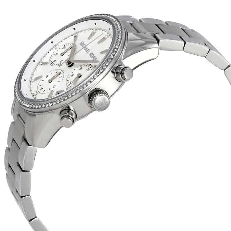 商品Michael Kors|Ritz Chronograph White Dial Ladies Watch MK6428,价格¥990,第2张图片详细描述