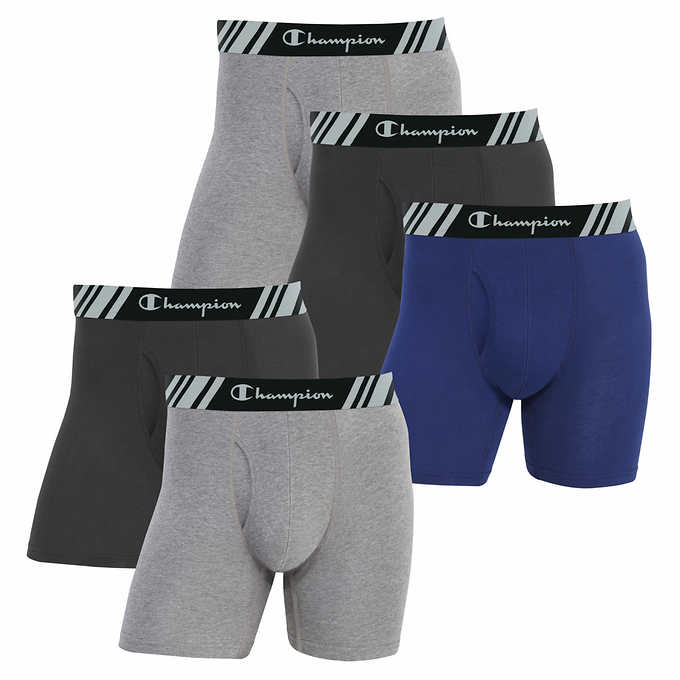 Champion Men's Boxer Brief 5-pack 冠军 男士平角内裤 五条超值装商品第2张图片规格展示