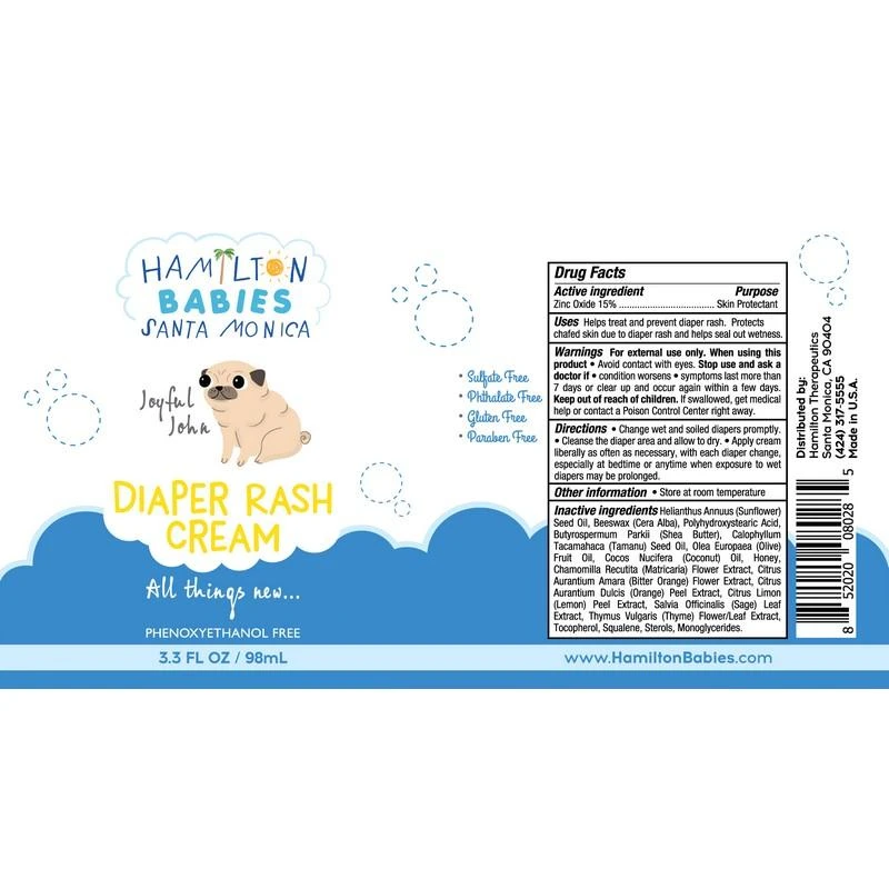 商品Hamilton Babies|Joyful John Diaper Rash Cream,价格¥112,第2张图片详细描述