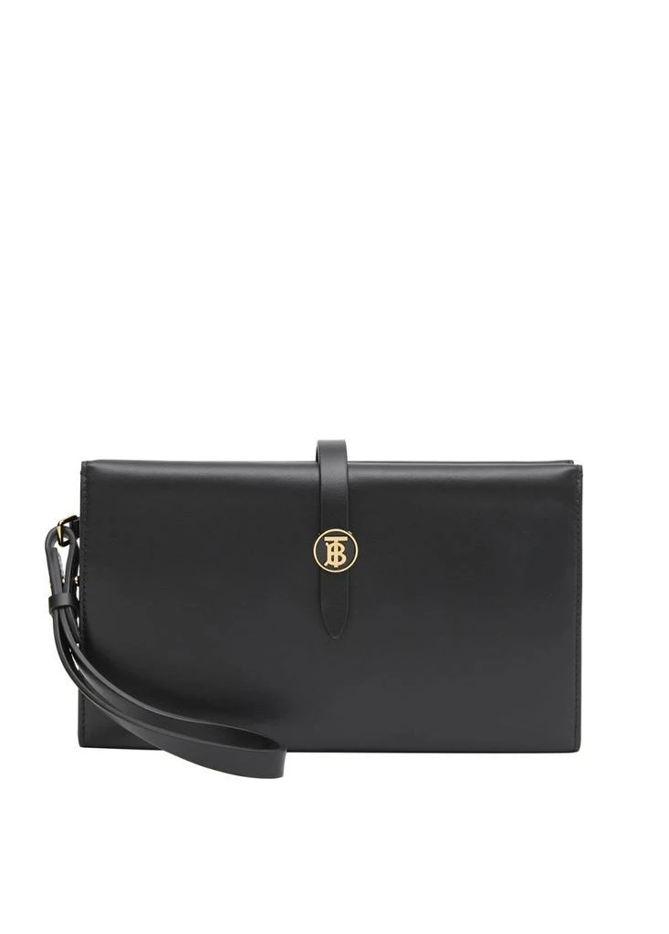 商品Burberry|Large monogram motif leather folding wallet,价格¥5871,第4张图片详细描述