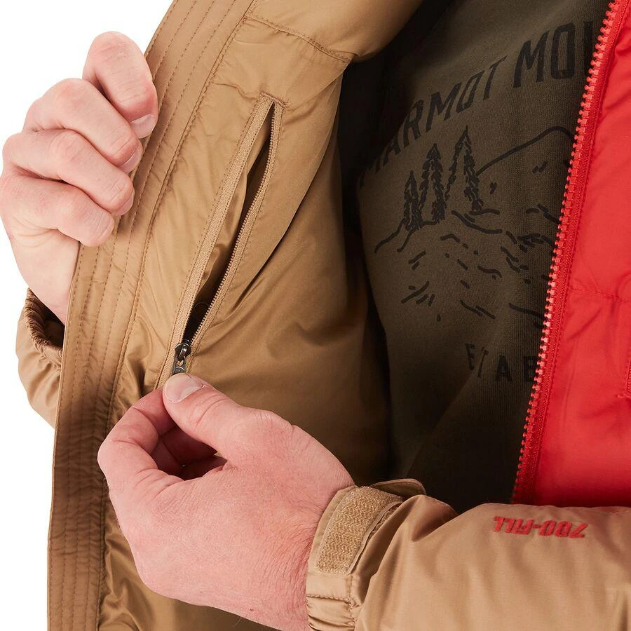 商品Marmot|Guides Down Hooded Jacket - Men's,价格¥928,第3张图片详细描述