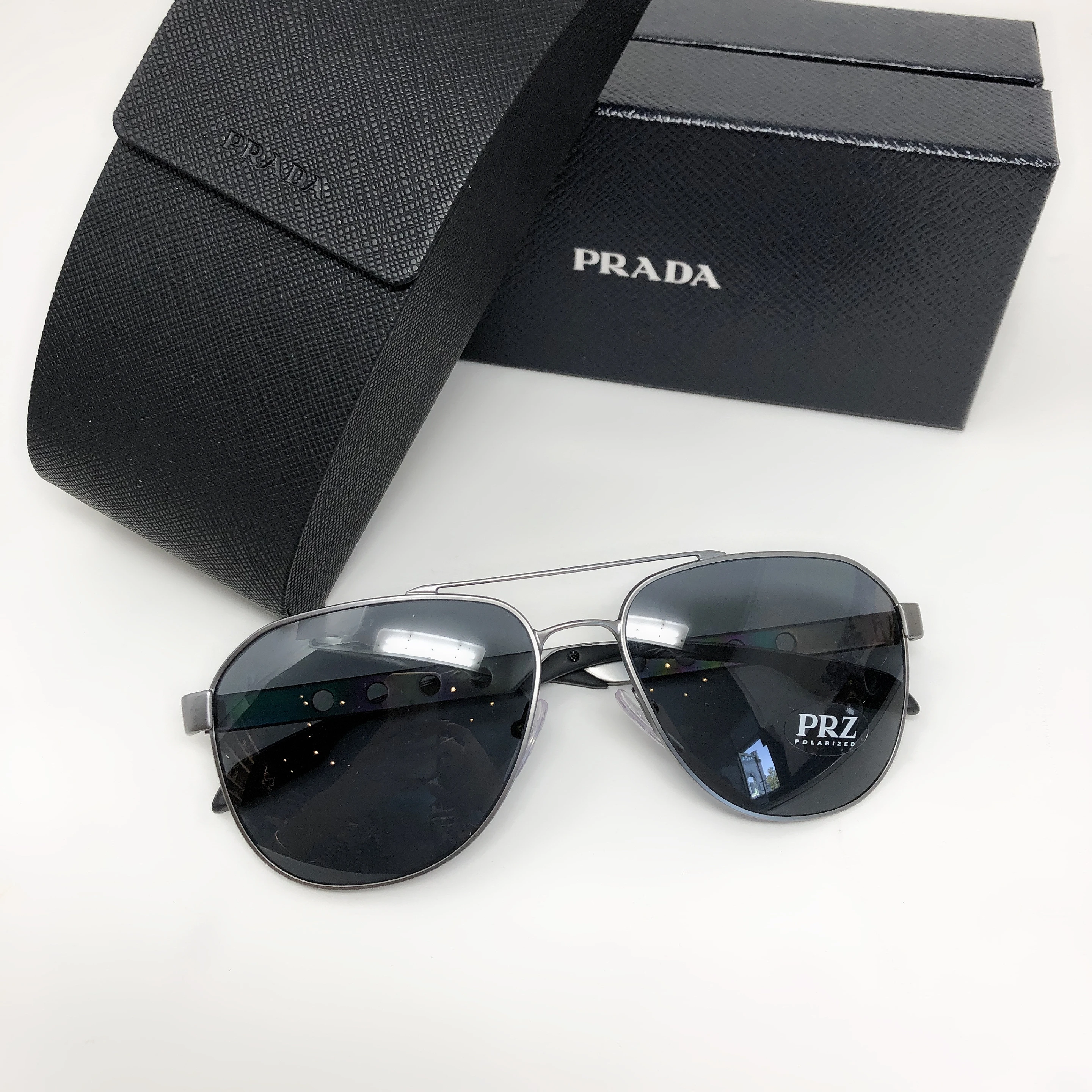 商品Prada|运动款男士偏光太阳镜,价格¥1825,第1张图片