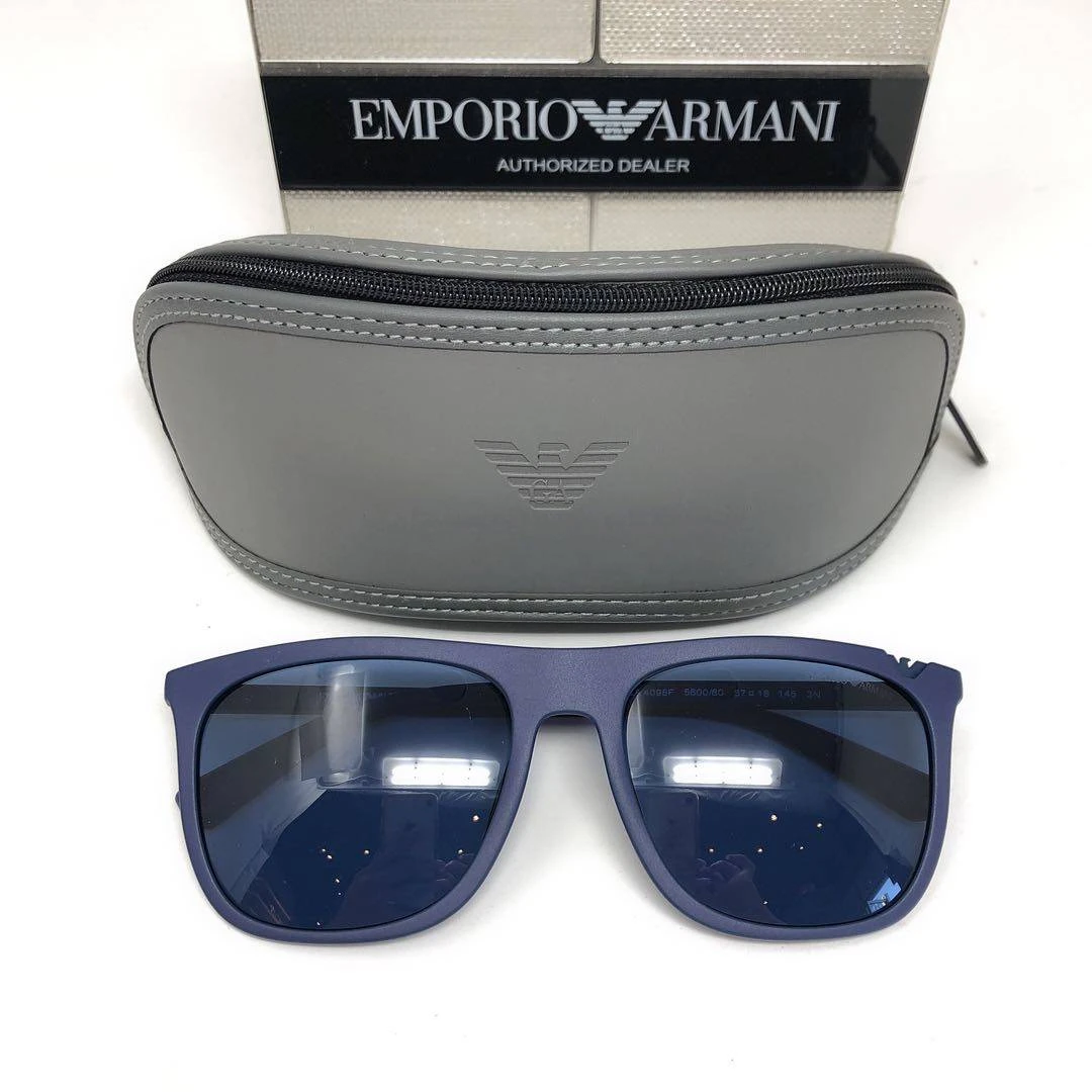 商品Emporio Armani|男士蓝色方形太阳镜,价格¥753,第1张图片