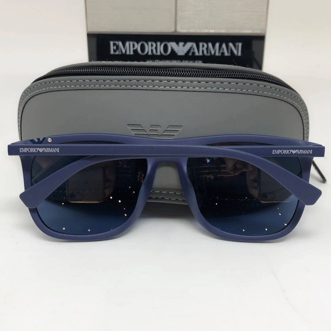 商品Emporio Armani|男士蓝色方形太阳镜,价格¥753,第5张图片详细描述