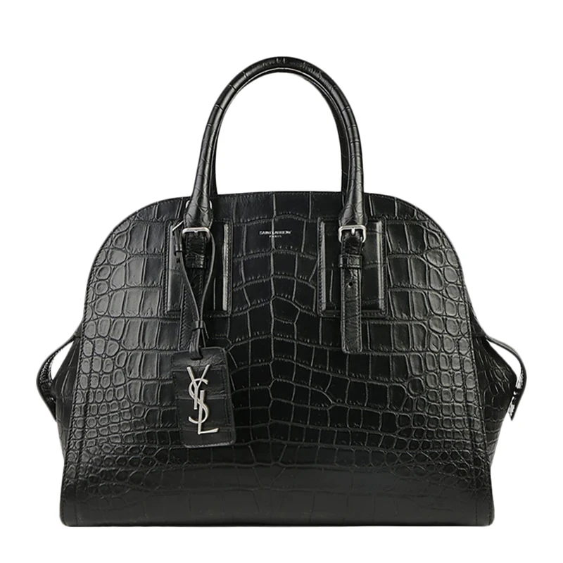 商品[国内直发] Yves Saint Laurent|YSL 圣罗兰 女士黑色徽标手提单肩包 500015-DZE0E-1000,价格¥11962,第1张图片