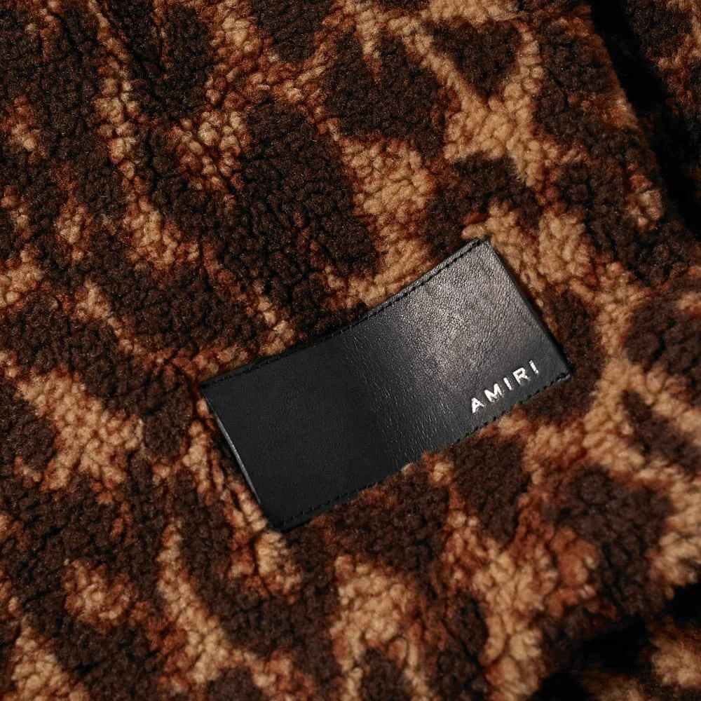 商品AMIRI|AMIRI Printed Leopard Polar Fleece Jacket,价格¥3603,第4张图片详细描述