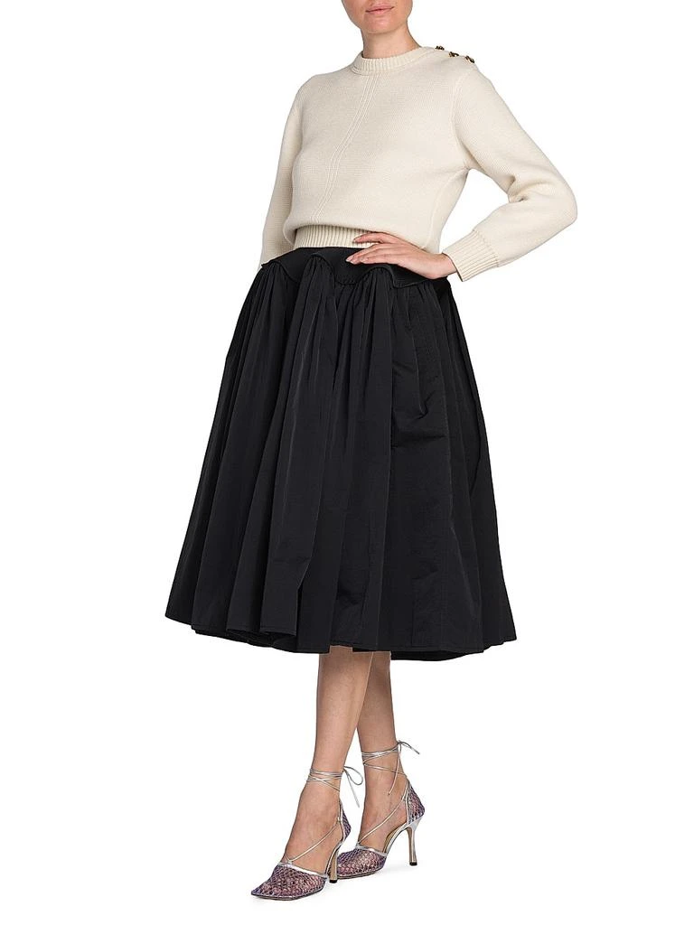 商品Bottega Veneta|Pleated Flared Midi-Skirt,价格¥13815,第2张图片详细描述