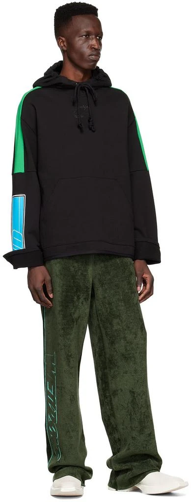 商品We11done|Black Cotton Hoodie,价格¥2209,第4张图片详细描述