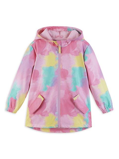 Little Girl's & Girl's Rainbow Raincoat商品第1张图片规格展示