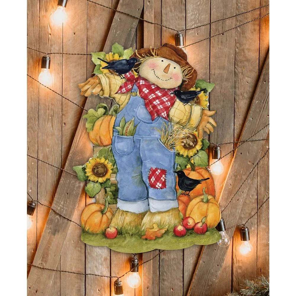 商品Designocracy|Holiday Door Decor Wall Decor Harvest Scarecrow Wooden Sign S. Winget,价格¥1099,第5张图片详细描述
