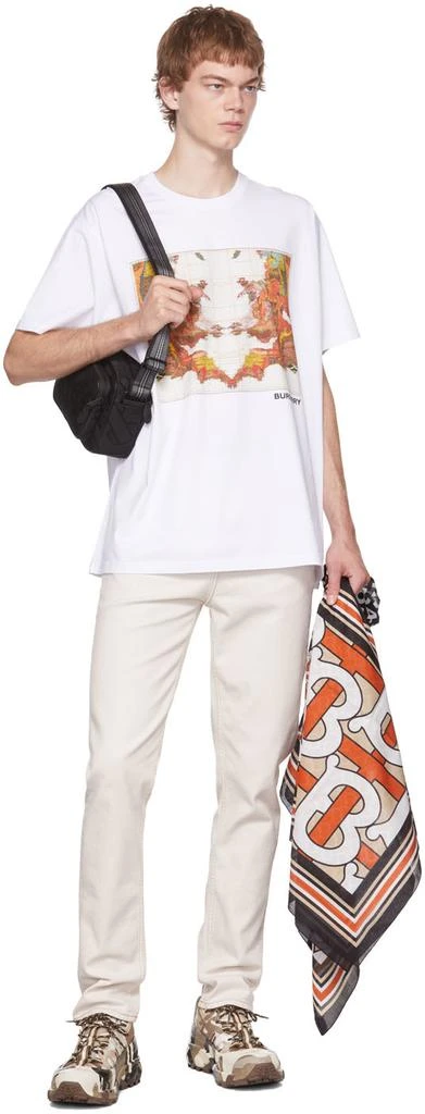 商品Burberry|白色 Map Print T 恤,价格¥4508,第4张图片详细描述