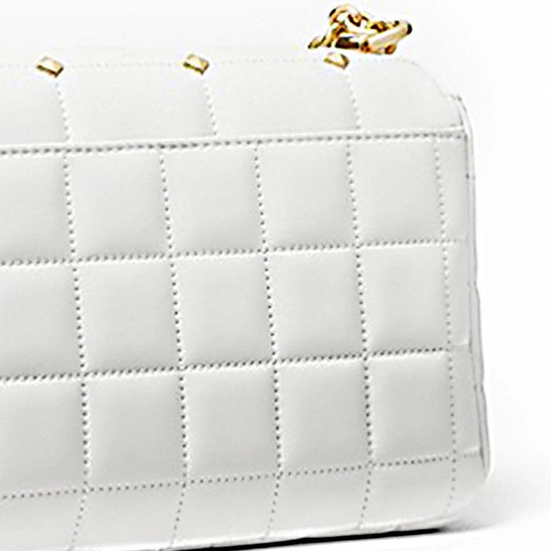 MK 女包 迈克·科尔斯 MICHAEL KORS 女士皮质单肩斜挎包白色 30S1G1SL7Y OPTIC WHITE 白色 中号 商品