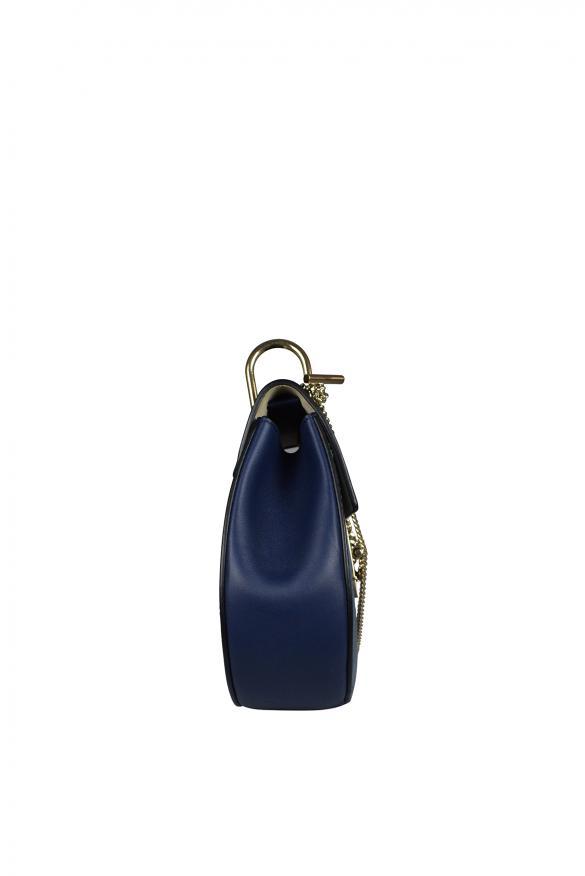 商品Chloé|Luxury Handbag   Drew Chloé Shoulder Bag In Leather And Blue Python,价格¥10324,第6张图片详细描述