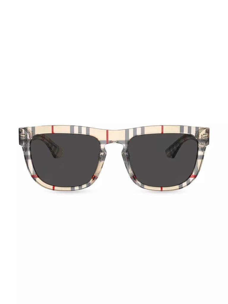 商品Burberry|56MM Plaid Square Sunglasses,价格¥2108,第2张图片详细描述