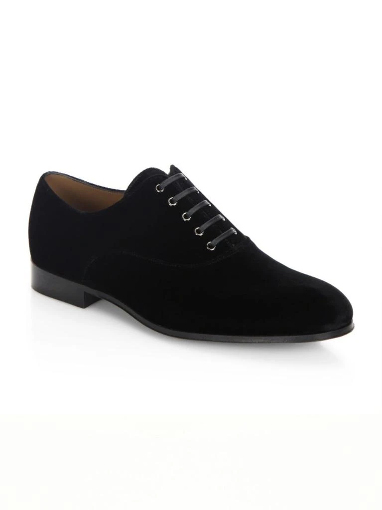 商品Gianvito Rossi|Lace-Up Velvet Oxfords,价格¥1570,第2张图片详细描述