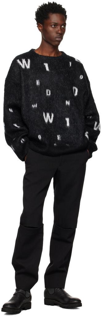 商品We11done|Black Lettering Sweater,价格¥2717,第6张图片详细描述