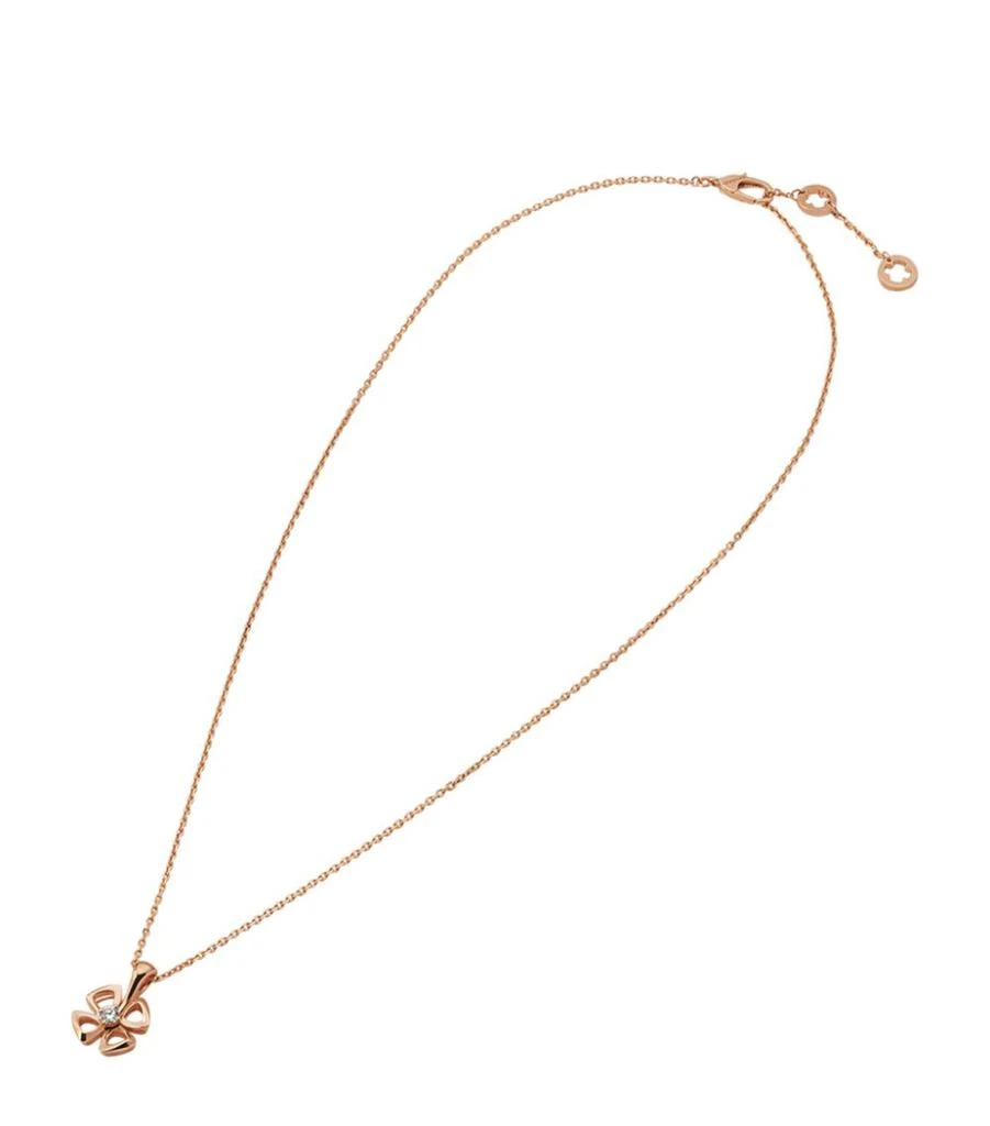 商品BVLGARI|Rose Gold and Diamond Fiorever Necklace,价格¥21654,第1张图片