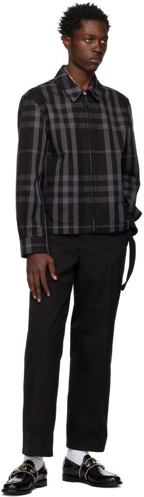 商品Burberry|灰色 & 黑色 Harrington 双面夹克,价格¥13563,第6张图片详细描述