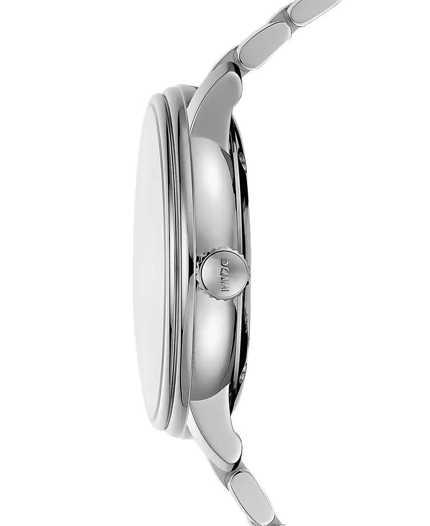 商品MIDO|Men's Swiss Automatic Baroncelli III Stainless Steel Bracelet Watch 40mm,价格¥7663,第2张图片详细描述