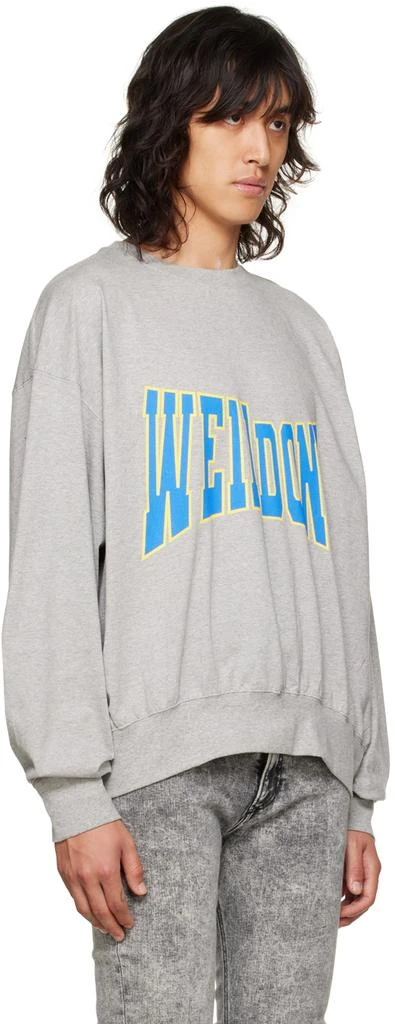 商品We11done|Gray Unbalanced Sweatshirt,价格¥758,第2张图片详细描述