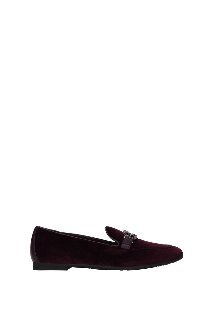 Loafers trifoglio Velvet Violet Blackberry商品第1张图片规格展示