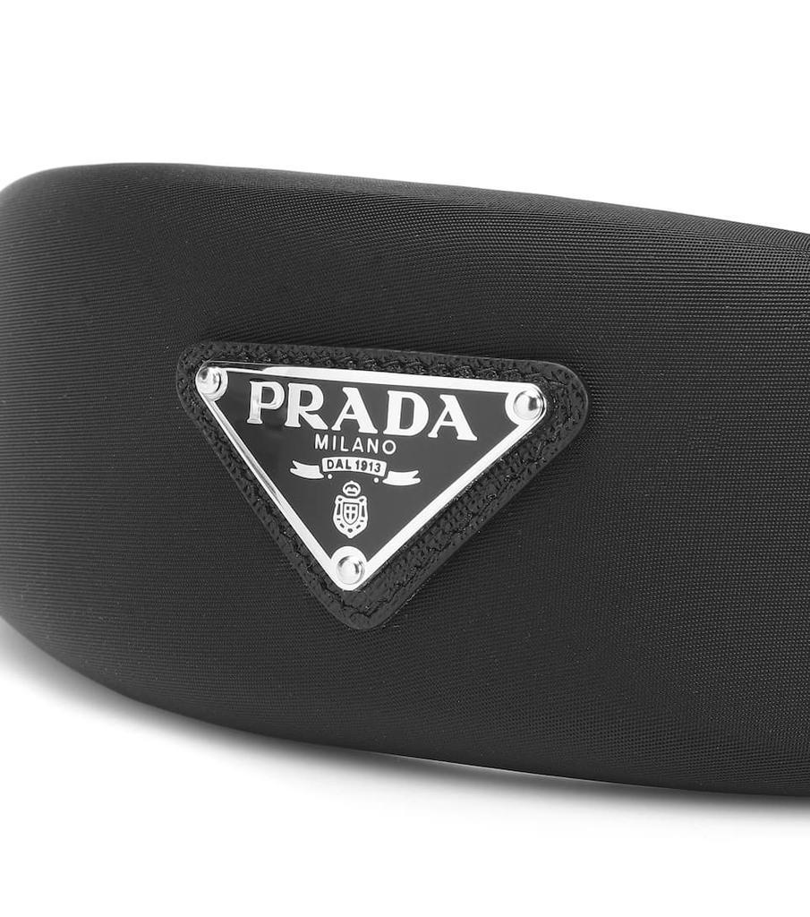 商品Prada|Logo-embellished satin headband,价格¥2896,第4张图片详细描述