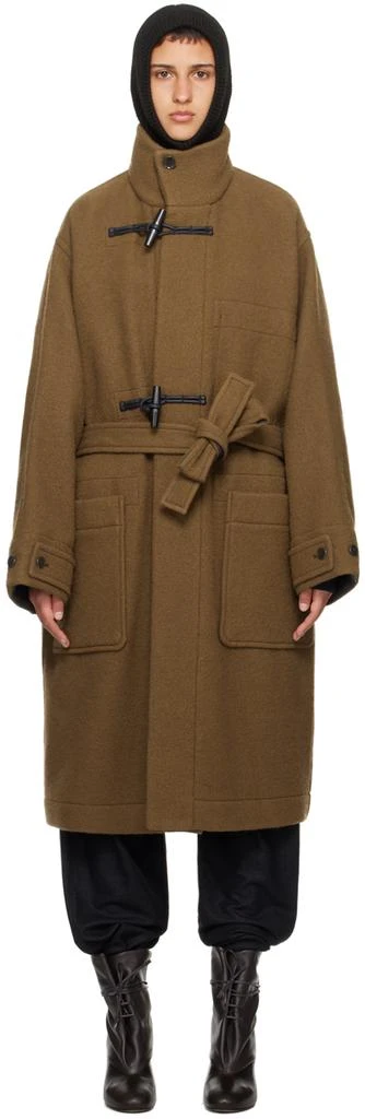 商品Lemaire|Brown Toggle Coat,价格¥11622,第1张图片