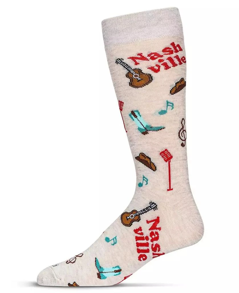 商品Memoi|Men's Nashville Novelty Crew Socks,价格¥68,第1张图片