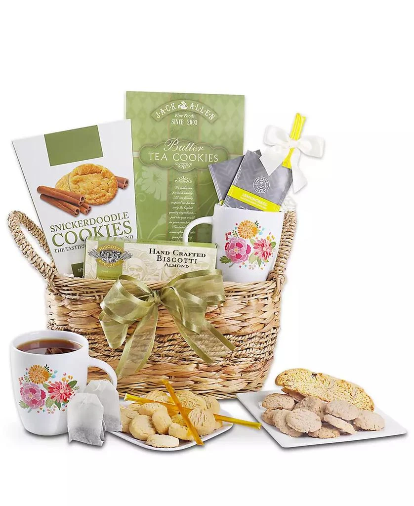 商品Alder Creek Gift Baskets|Tea Time Wicker Holiday Gift Basket,价格¥300,第1张图片