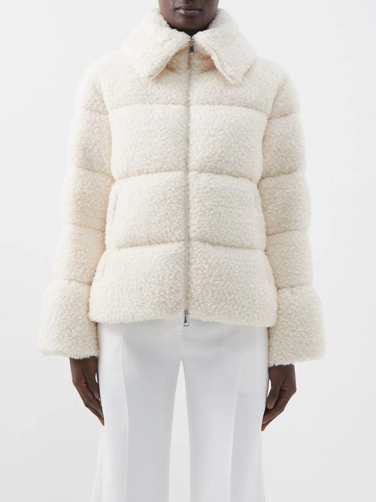 商品Moncler|Barbot high-neck faux-shearling down jacket,价格¥12846,第1张图片