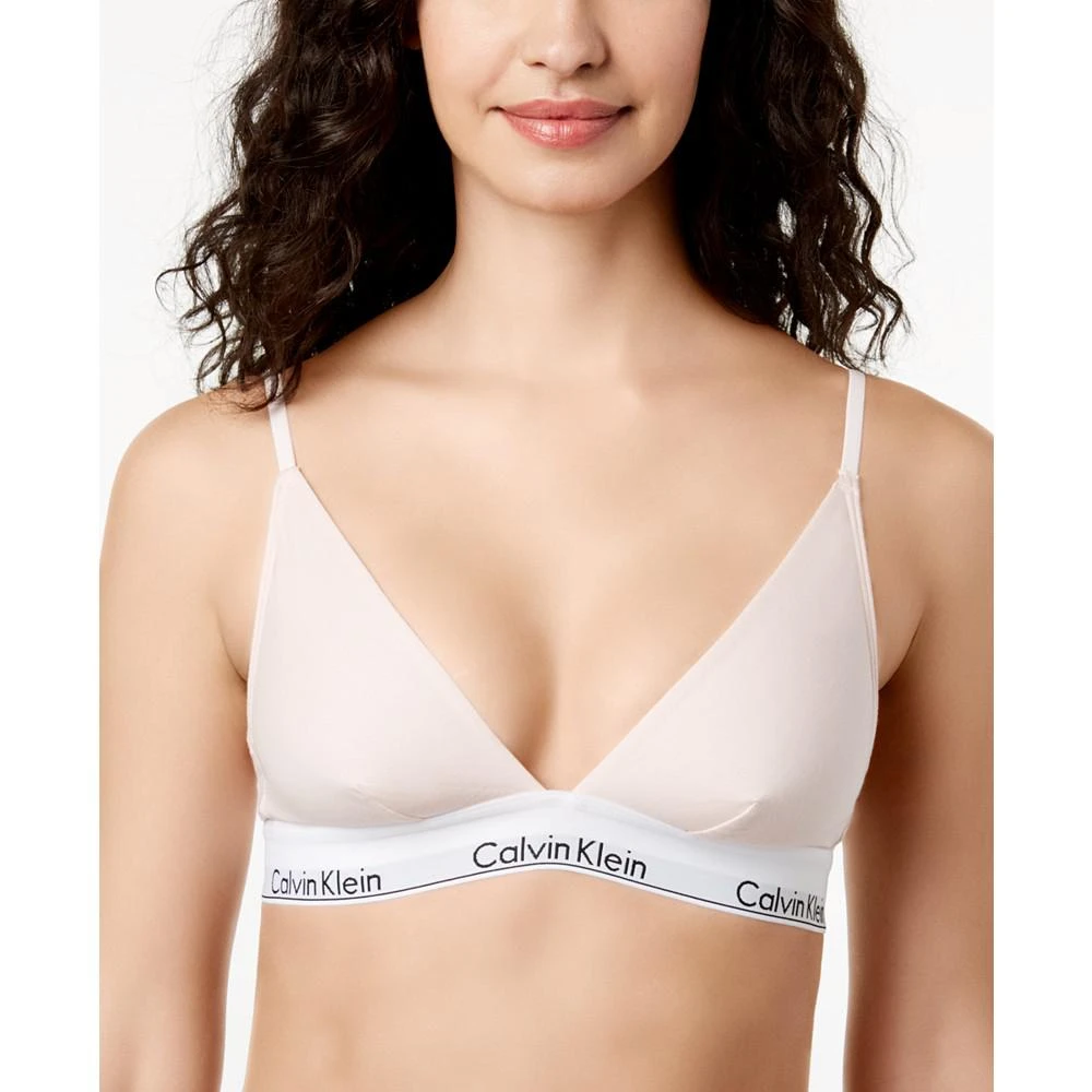 商品Calvin Klein|Logo-Band Triangle Bralette QF1061,价格¥267,第1张图片