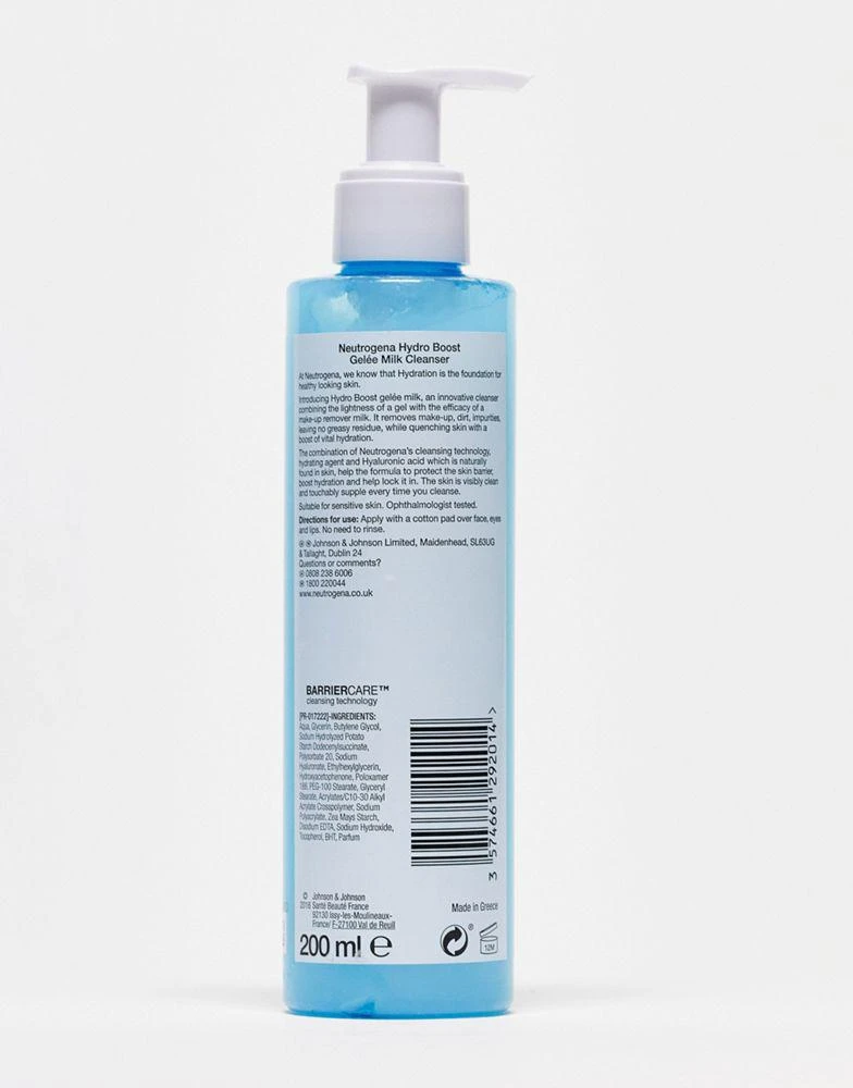 商品Neutrogena|Neutrogena Hydro Boost Gelee Milk Cleanser 200ml,价格¥58,第2张图片详细描述