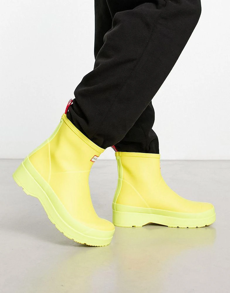 商品Hunter|Hunter play short boot in yellow,价格¥452,第1张图片