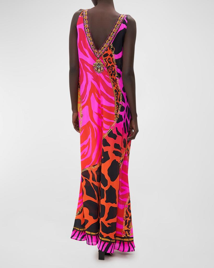 商品Camilla|Always Change Your Spots V-Neck Flared Jumpsuit,价格¥5743,第6张图片详细描述