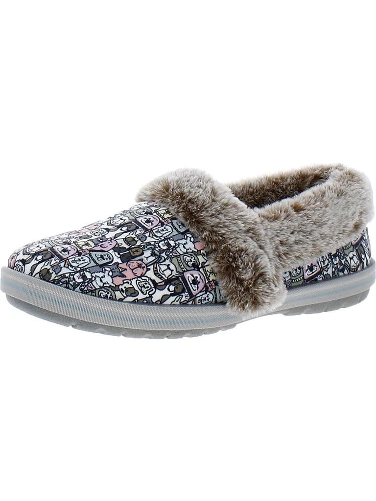 商品SKECHERS|Snuggle Rovers Womens Faux Fur Trim Slip On Casual Shoes,价格¥334,第5张图片详细描述