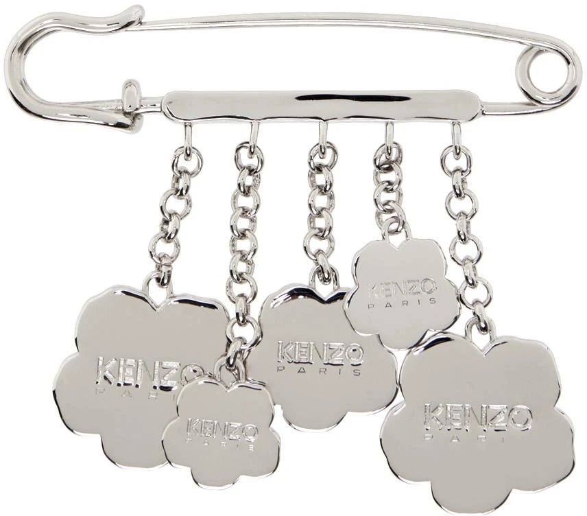 商品Kenzo|Silver Kenzo Paris 'Kenzo Crest' Pin,价格¥1487,第2张图片详细描述