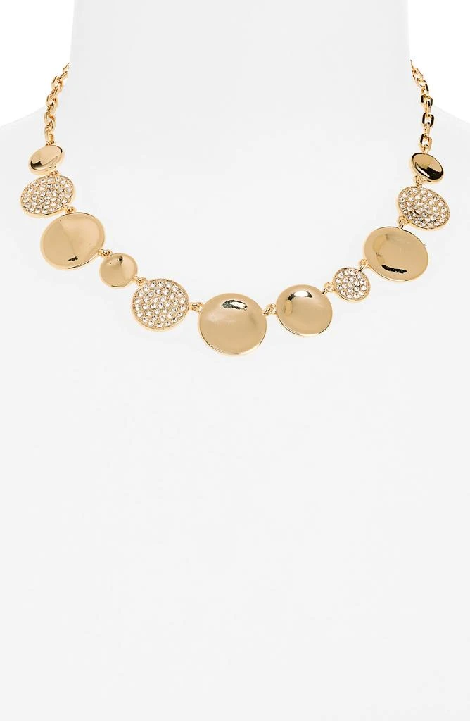 商品Nordstrom|Pavé Crystal Coin Statement Necklace,价格¥114,第2张图片详细描述