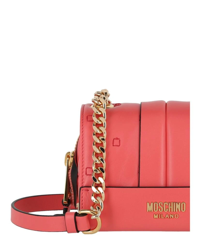 商品Moschino|Inside Out Leather Shoulder Bag,价格¥4509,第3张图片详细描述