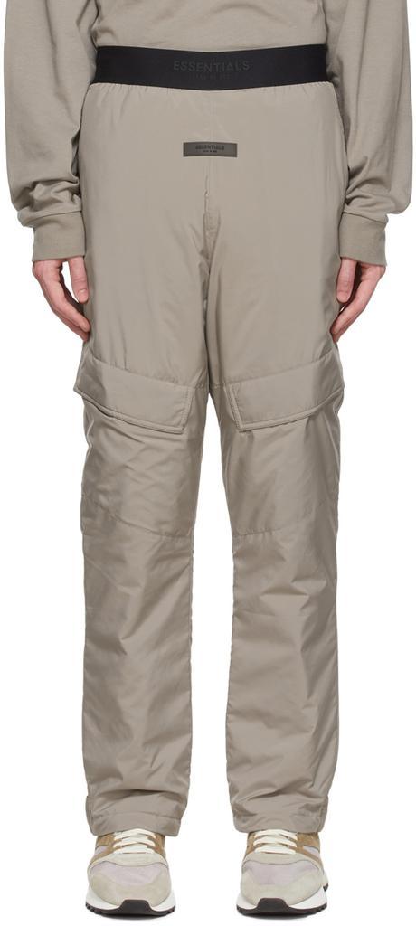 商品Essentials|Taupe Polyester Cargo Pants,价格¥896,第1张图片